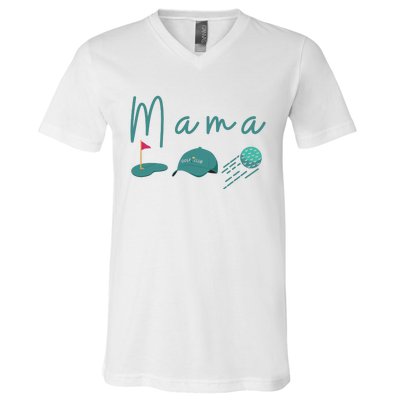 Golf Mom Par Tee Mom V-Neck T-Shirt