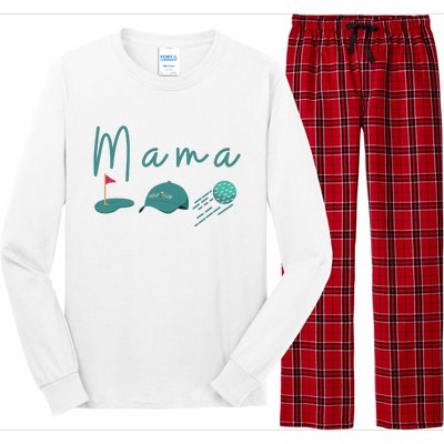 Golf Mom Par Tee Mom Long Sleeve Pajama Set