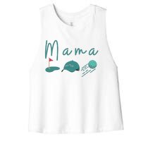 Golf Mom Par Tee Mom Women's Racerback Cropped Tank