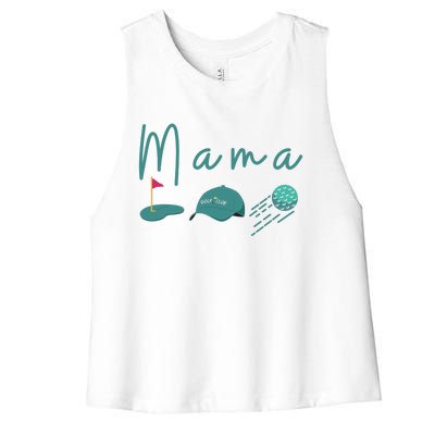 Golf Mom Par Tee Mom Women's Racerback Cropped Tank