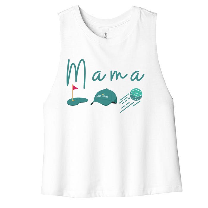 Golf Mom Par Tee Mom Women's Racerback Cropped Tank