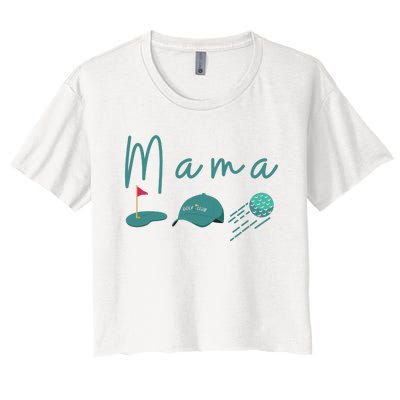 Golf Mom Par Tee Mom Women's Crop Top Tee