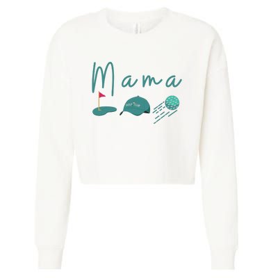 Golf Mom Par Tee Mom Cropped Pullover Crew