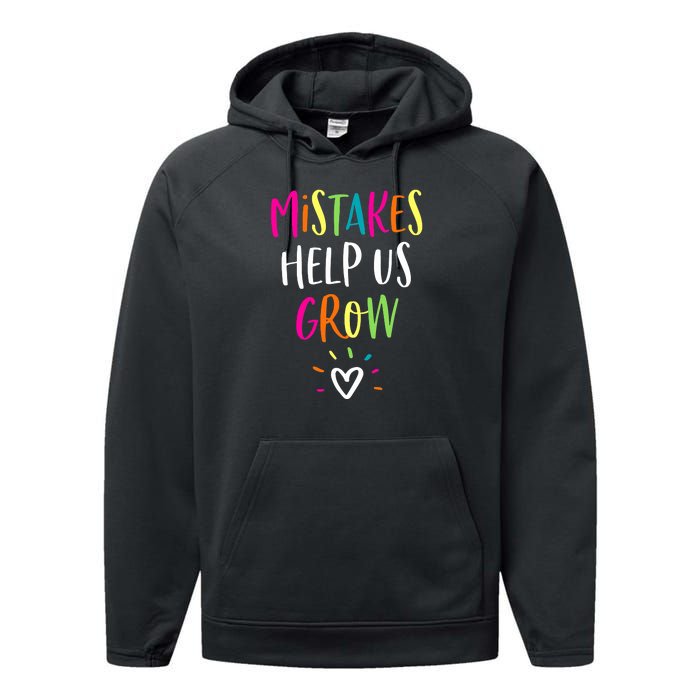 Growth Mindset Positive Back To School Teacher Student Performance Fleece Hoodie