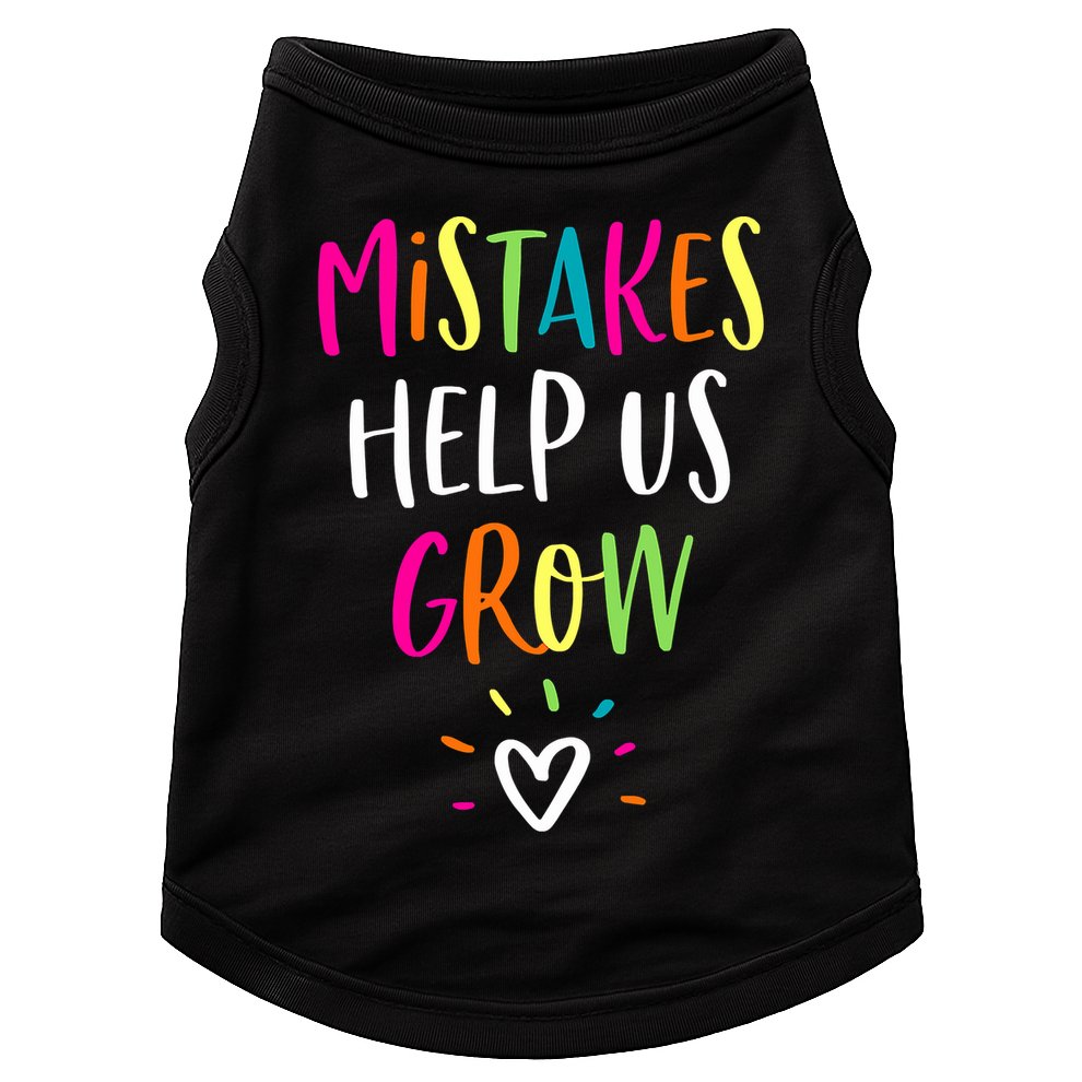 Growth Mindset Positive Back To School Teacher Student Doggie Tank
