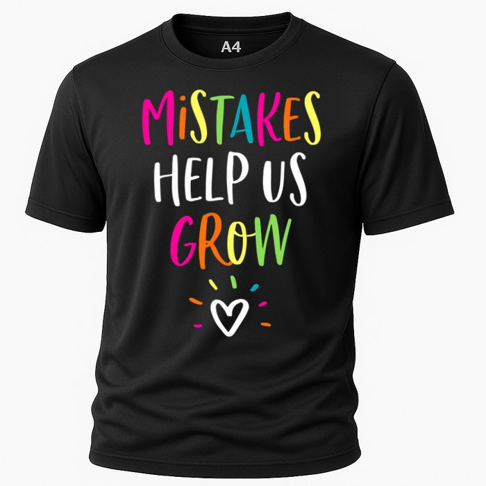 Growth Mindset Positive Back To School Teacher Student Cooling Performance Crew T-Shirt