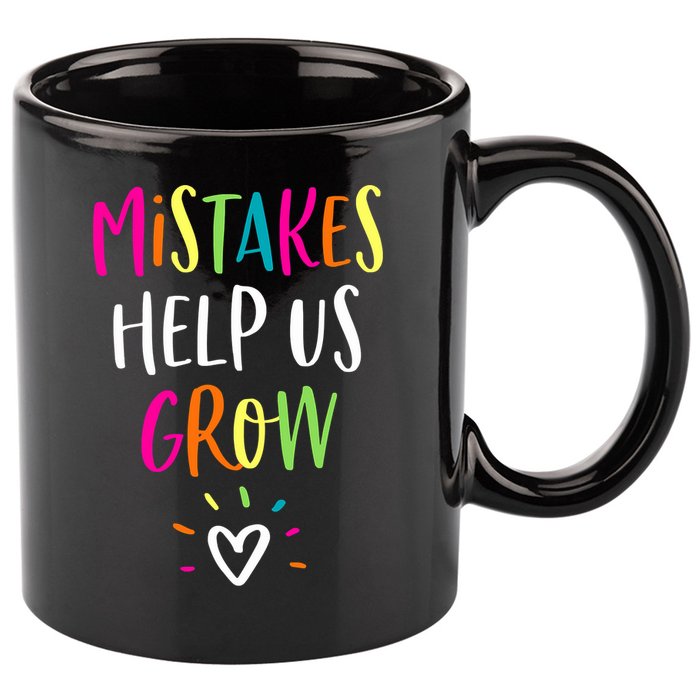 Growth Mindset Positive Back To School Teacher Student 11oz C Handle Ceramic Mug