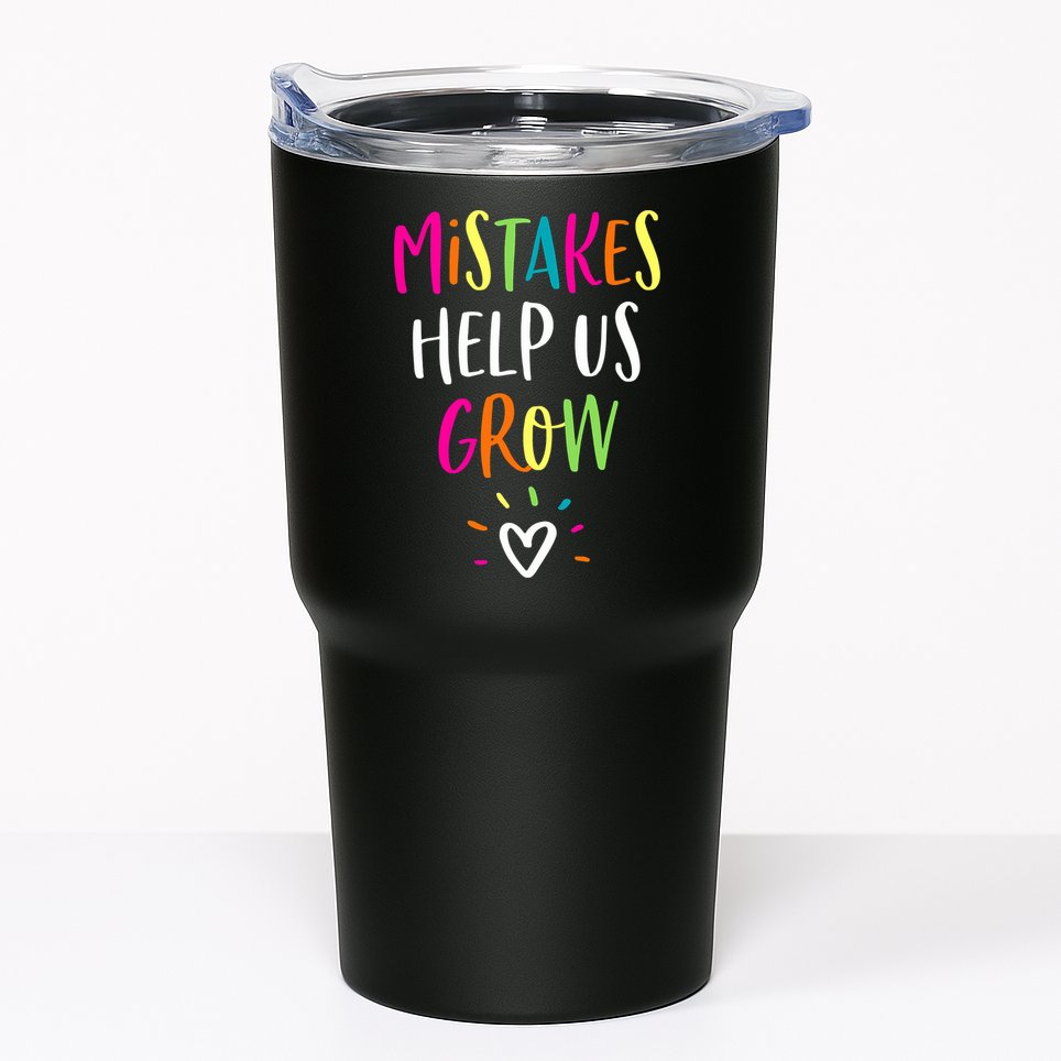 Growth Mindset Positive Back To School Teacher Student Tumbler