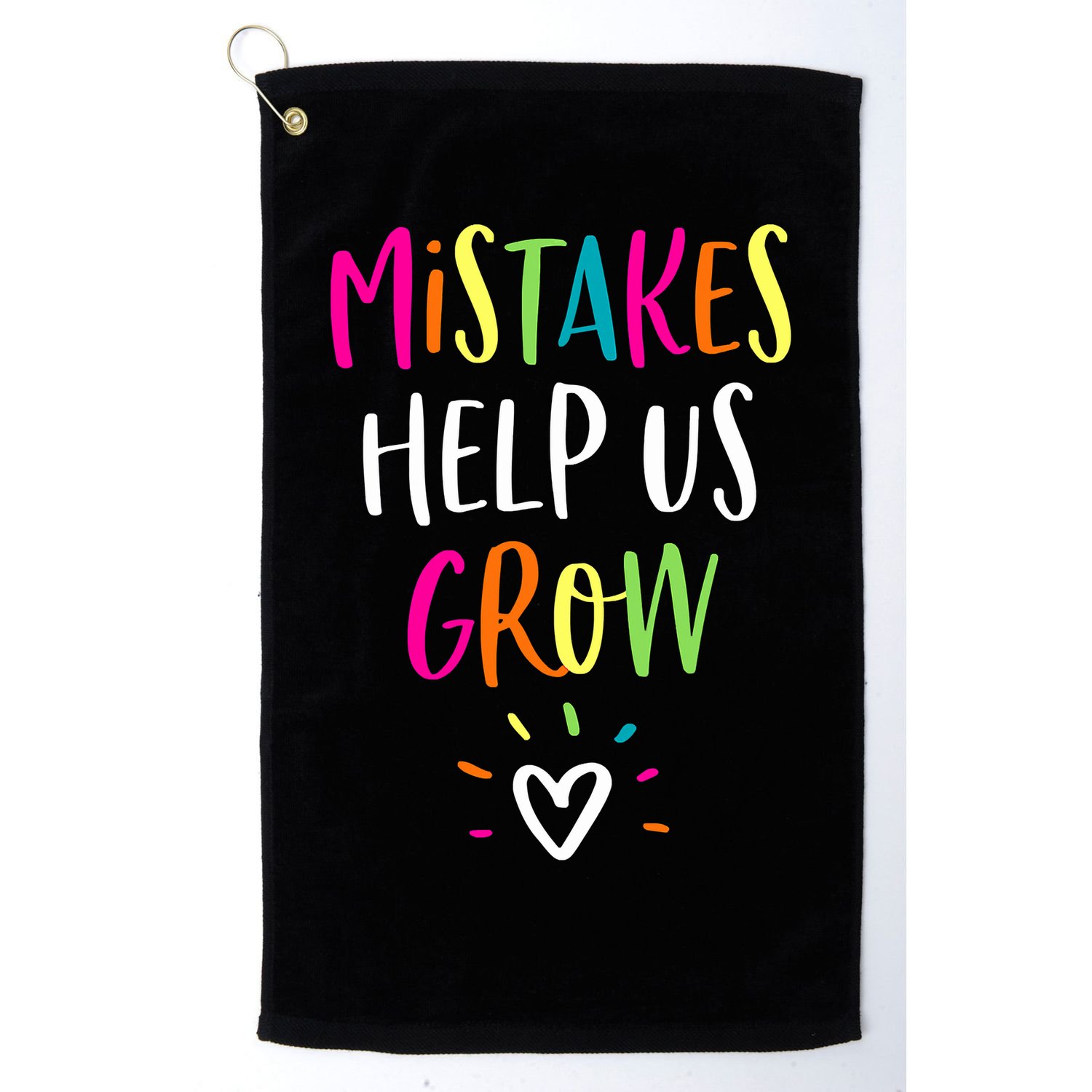 Growth Mindset Positive Back To School Teacher Student Golf Towel