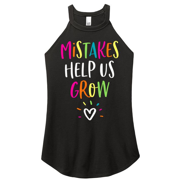 Growth Mindset Positive Back To School Teacher Student Women's Perfect Tri Rocker Tank