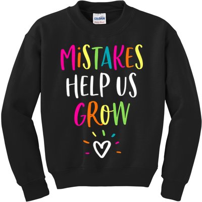 Growth Mindset Positive Back To School Teacher Student Kids Sweatshirt