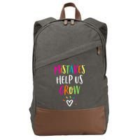 Growth Mindset Positive Back To School Teacher Student Cotton Canvas Backpack