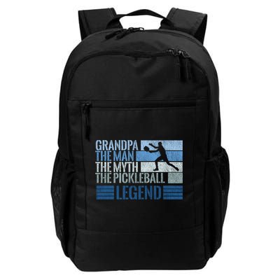 Grandpa Myth Pickleball Legend Vintage Blue Graphic Funny Gift Backpack