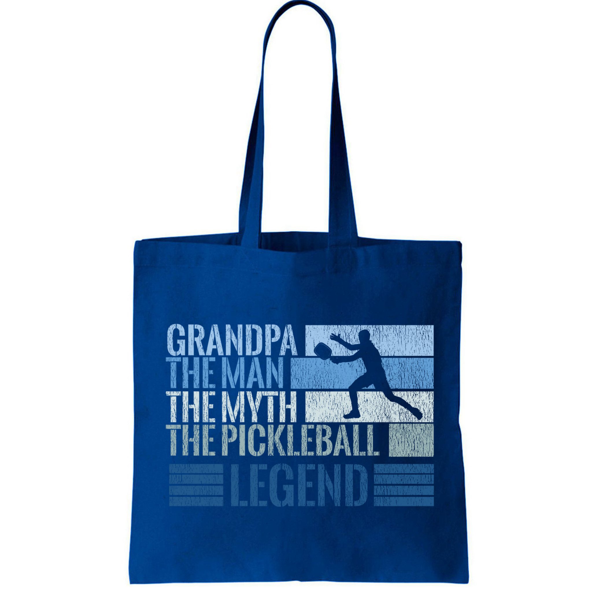 Grandpa Myth Pickleball Legend Vintage Blue Graphic Funny Gift Bag