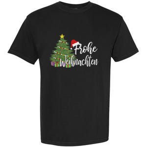 German Matching Present Merry Christmas Frohe Weihnachten Garment-Dyed Heavyweight T-Shirt