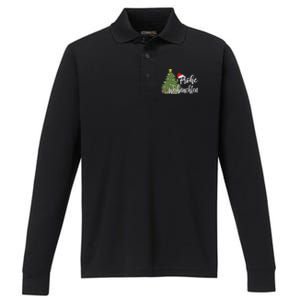 German Matching Present Merry Christmas Frohe Weihnachten Performance Long Sleeve Polo