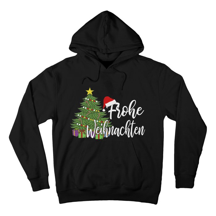 German Matching Present Merry Christmas Frohe Weihnachten Hoodie