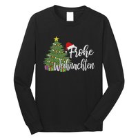 German Matching Present Merry Christmas Frohe Weihnachten Long Sleeve Shirt