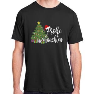 German Matching Present Merry Christmas Frohe Weihnachten Adult ChromaSoft Performance T-Shirt