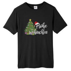 German Matching Present Merry Christmas Frohe Weihnachten Tall Fusion ChromaSoft Performance T-Shirt