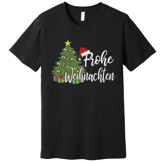 German Matching Present Merry Christmas Frohe Weihnachten Premium T-Shirt