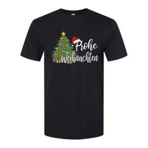 German Matching Present Merry Christmas Frohe Weihnachten Softstyle CVC T-Shirt