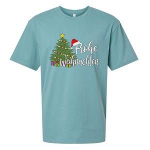 German Matching Present Merry Christmas Frohe Weihnachten Sueded Cloud Jersey T-Shirt