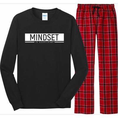 Growth Mindset Positive Uplifting Quote Motivational Workout Long Sleeve Pajama Set