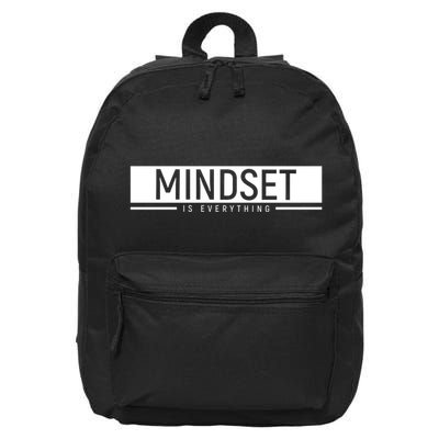 Growth Mindset Positive Uplifting Quote Motivational Workout 16 in Basic Backpack