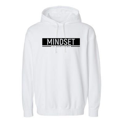 Growth Mindset Positive Uplifting Quote Motivational Workout Garment-Dyed Fleece Hoodie