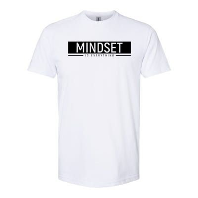 Growth Mindset Positive Uplifting Quote Motivational Workout Softstyle CVC T-Shirt