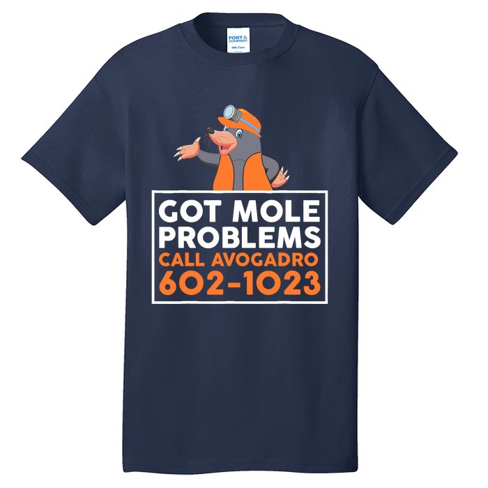 Got Mole Problem Call Avogadro Funny Mole Tall T-Shirt