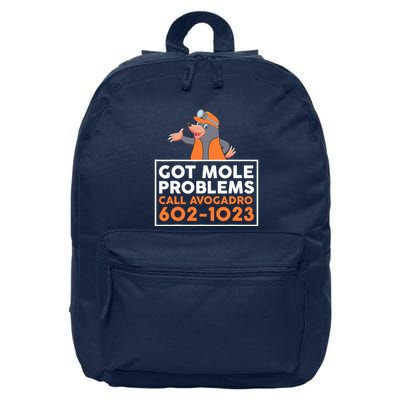 Got Mole Problem Call Avogadro Funny Mole 16 in Basic Backpack
