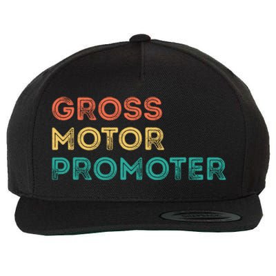 Gross Motor Promoter Pediatric Physical Therapy Funny PT Wool Snapback Cap