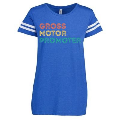 Gross Motor Promoter Pediatric Physical Therapy Funny PT Enza Ladies Jersey Football T-Shirt