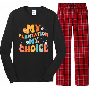 Groovy My Plantation My Choice Funny Flower Long Sleeve Pajama Set