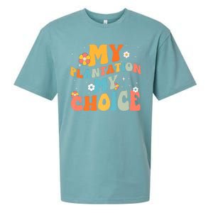 Groovy My Plantation My Choice Funny Flower Sueded Cloud Jersey T-Shirt