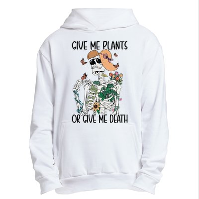 Give Me Plants Or Give Me Death Funny Halloween Skeleton Urban Pullover Hoodie