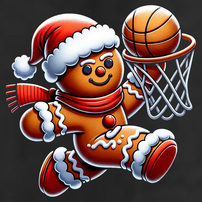 Gingerbread Man Playing Basketball Christmas Xmas Adult Drive Performance Visor