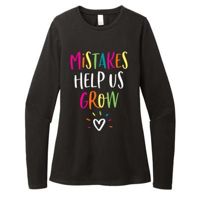 Growth Mindset Positive Back To School Teacher Student Womens CVC Long Sleeve Shirt