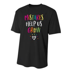 Growth Mindset Positive Back To School Teacher Student Youth Performance Sprint T-Shirt