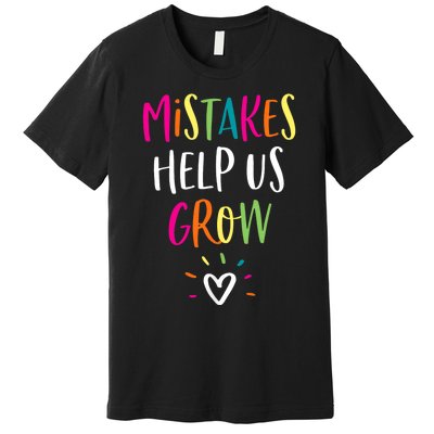 Growth Mindset Positive Back To School Teacher Student Premium T-Shirt