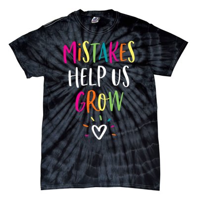 Growth Mindset Positive Back To School Teacher Student Tie-Dye T-Shirt