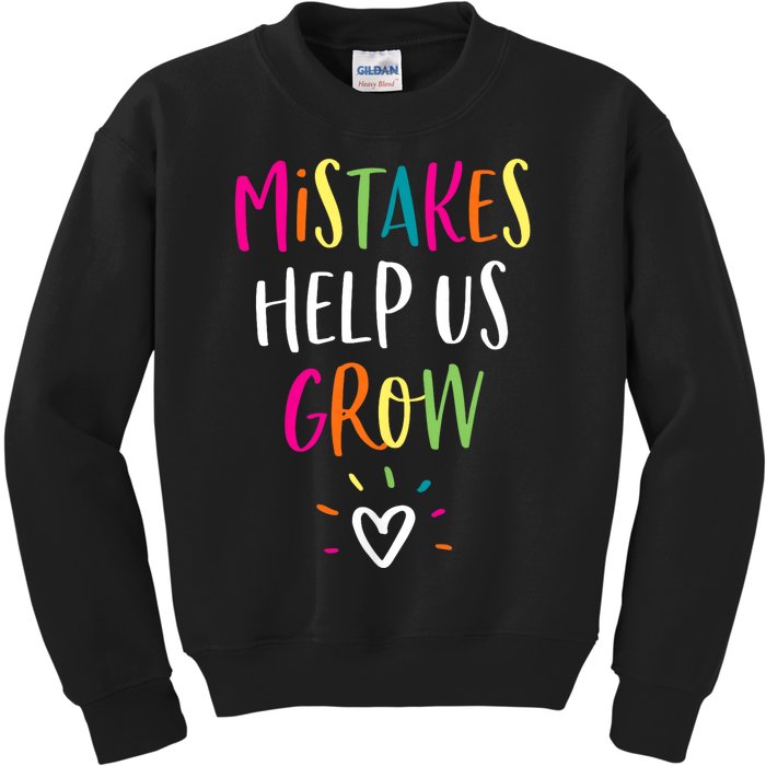 Growth Mindset Positive Back To School Teacher Student Kids Sweatshirt