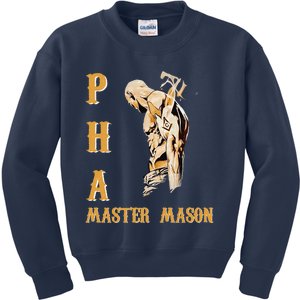 Greats Mason Prince Hall PHA Master Mason Fathers Day Gift Kids Sweatshirt