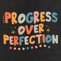 Growth Mindset Progress Over Perfection Back To School Retro Cool Comfort Performance Bucket Hat
