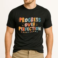 Growth Mindset Progress Over Perfection Back To School Retro Performance Shirt