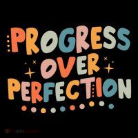 Growth Mindset Progress Over Perfection Back To School Retro Performance Shirt