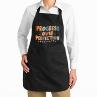 Growth Mindset Progress Over Perfection Back To School Retro Apron