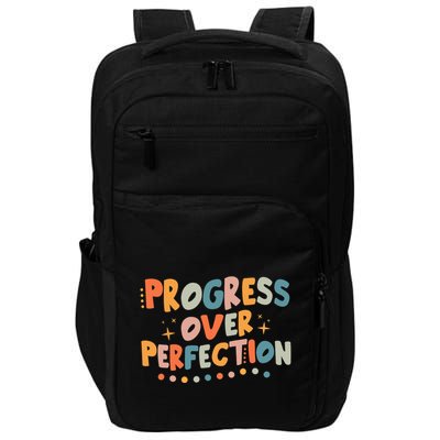 Growth Mindset Progress Over Perfection Back To School Retro Impact Tech Backpack